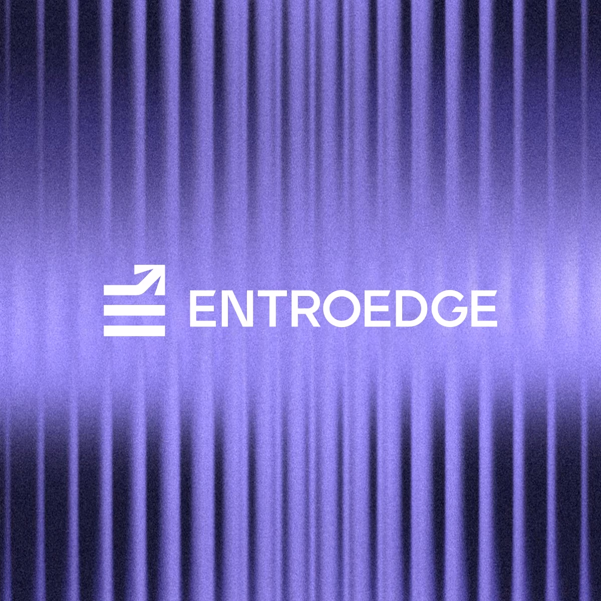 EntroEdge investment firm brand identity — custom E lettermark with upward arrow by Evoke Studio