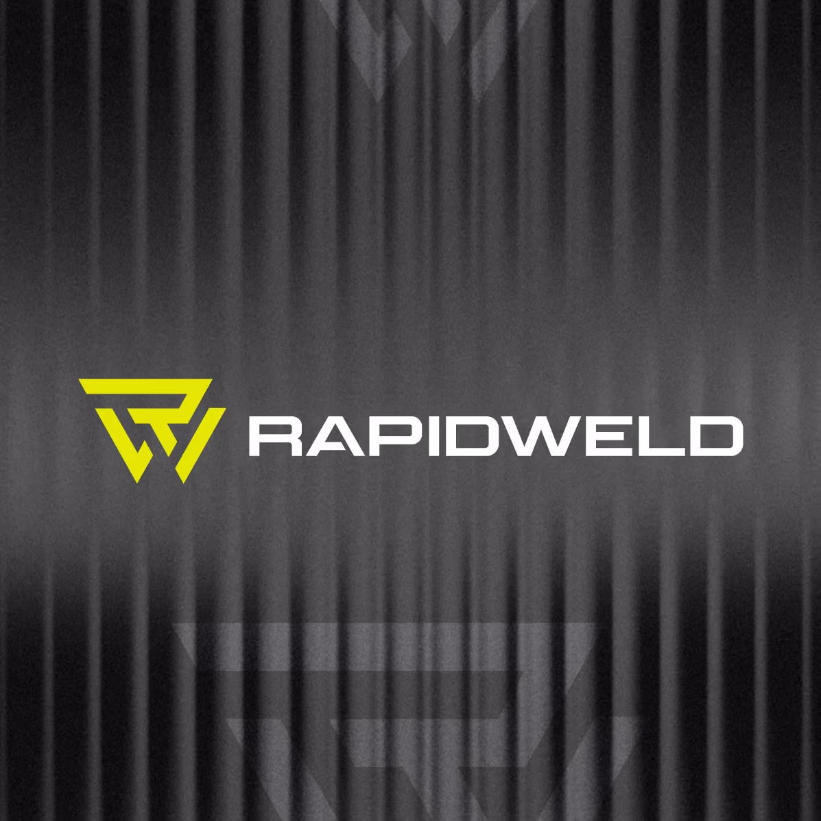 RapidWeld brand identity — R+W lettermark and logo design by Evoke Studio