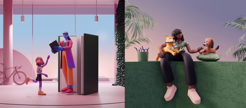 3D character design using Adobe Dimension