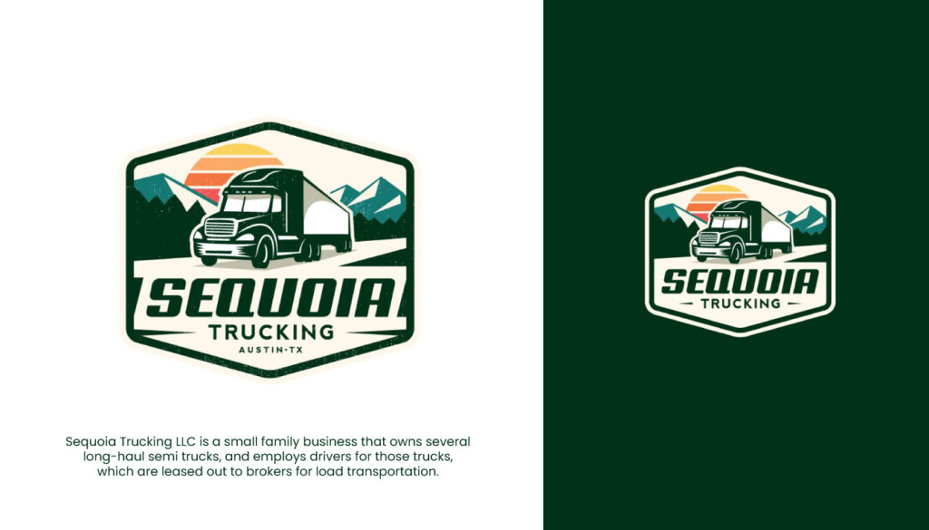 Sequoia Trucking LLC, a small, family-owned business running several long-haul semi-trucks.